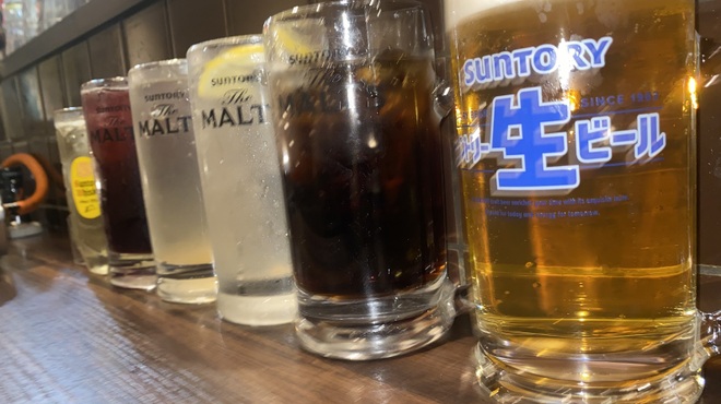 元祖あみやきどり 萬福食堂 - ドリンク写真:当店の飲み放題では20種類以上のドリンクをご用意しております。