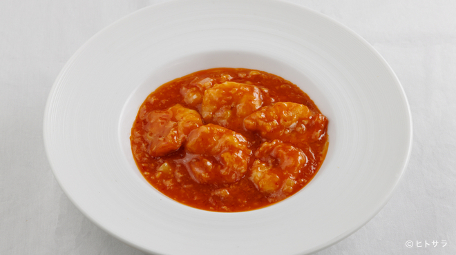 楽楽 - 料理写真:『車海老のチリソース』