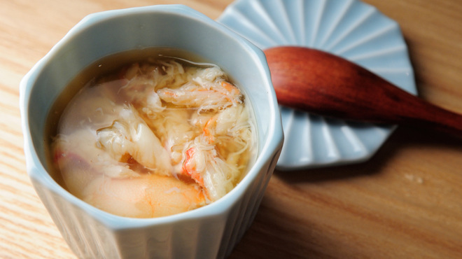 割烹 小田 - 料理写真:蟹身餡掛け茶碗蒸し