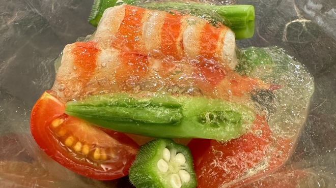 光円 - 料理写真:車海老と夏野菜のトマトジュレ