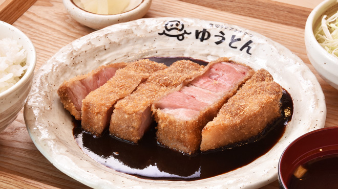 厚切りレアとんかつ ゆうとん - メイン写真:みそロースカツ定食