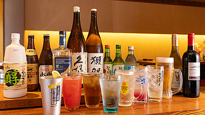 焼肉 土談 - メイン写真:酒集合