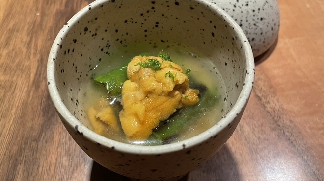 nishinakasu泥川武士 - 料理写真:うに、万願寺とうがらし、いちじく、青柚子