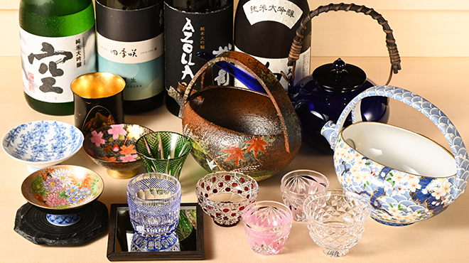 御料理 盈月 - メイン写真:酒器