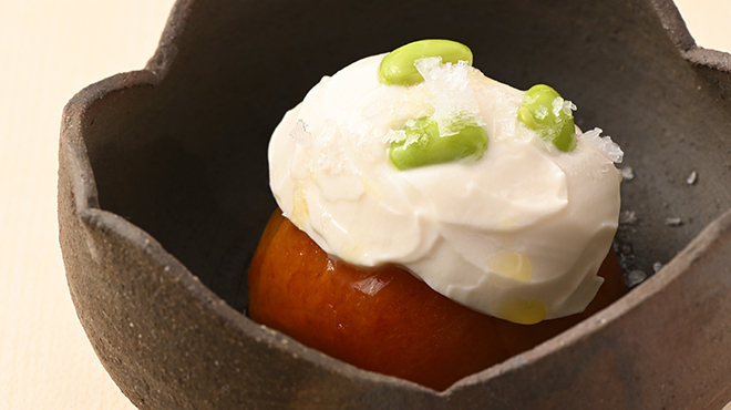 御料理 盈月 - メイン写真:ソルダム白和え