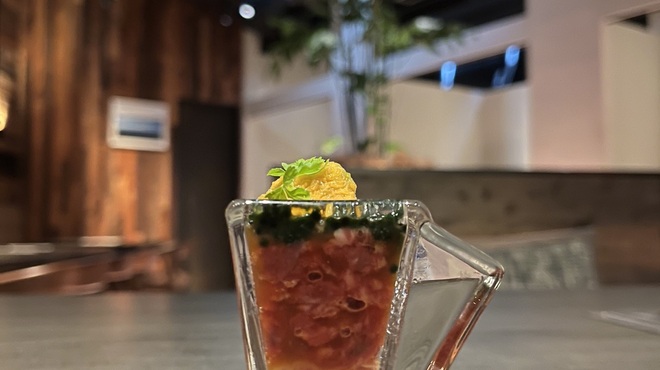 YAKINIKU FIFTY-FIVE TOKYO 恵比寿店 - 料理写真:Summer Seasonal “黒毛和牛と海の幸のマリアージュ”