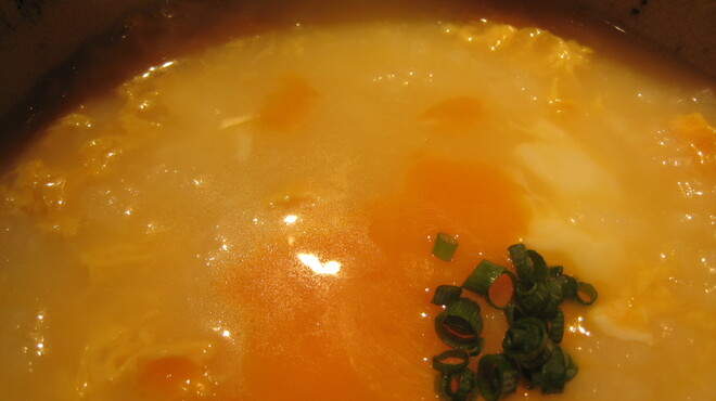 赤坂 ざんまい - 料理写真:比内地鶏スープの玉子雑炊