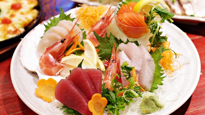 居酒屋北菜 - 料理写真:刺し盛り5点盛り