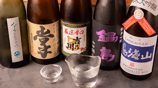 思伝と肴と、福かわ - メイン写真:日本酒各種