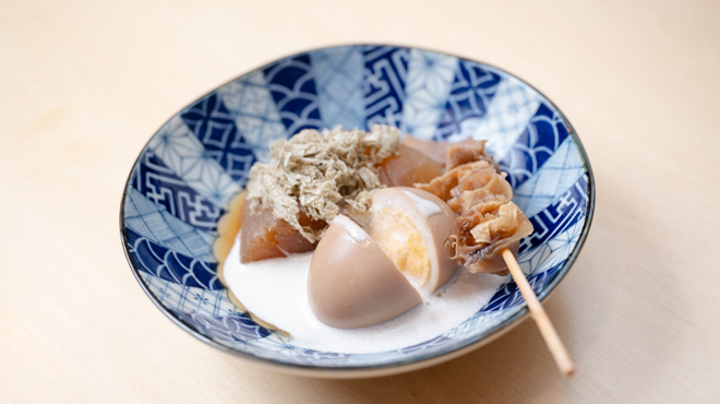 元町パーラー ヨコヤマ丈蔵 - メイン写真:おでん3種盛り合わせ