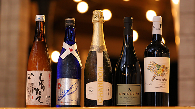 ルーフトップ ミリュー - メイン写真:日本酒・ワイン・焼酎・カクテル・ウイスキー・ビール各種あります。