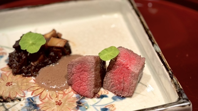 割烹 いわき - 料理写真:四万十麦酒牛炭火焼き