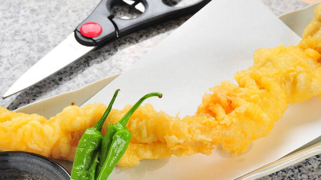 肉玉屋 - 料理写真:大腸の１本天ぷら