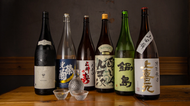 常蔵 - メイン写真:日本酒集合