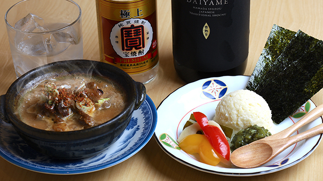 大衆酒場串カツ酒場 惠 - メイン写真:ポテトサラダ・どて煮