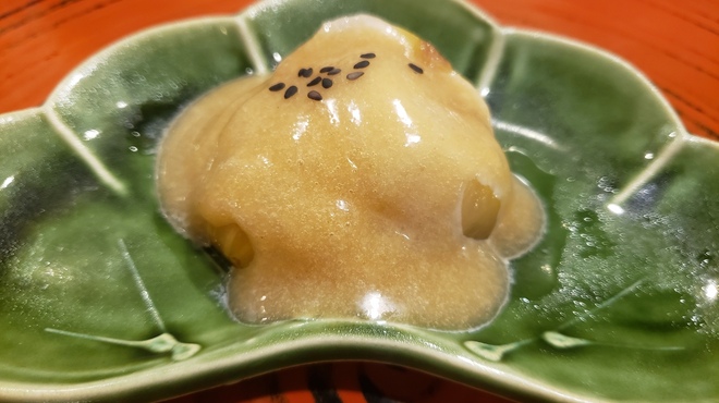 松月 - 料理写真:無花果特製胡麻だれ掛け