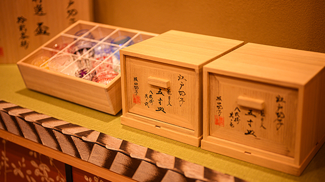 鮨 忠 - メイン写真:江戸切子