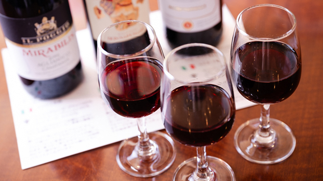 ファットリア ルッカ - メイン写真:赤ワイン3種飲み比べ