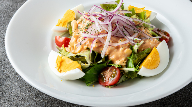 ぷれじでんと千房 オー・エム・ホテル日航ビル店 - 料理写真:玉子サラダ