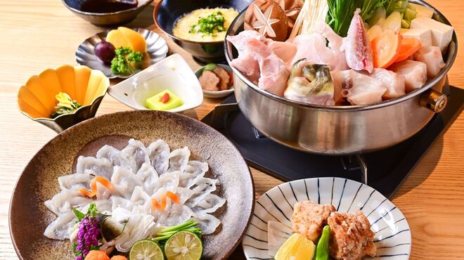 緩音 - 料理写真:とら河豚コース