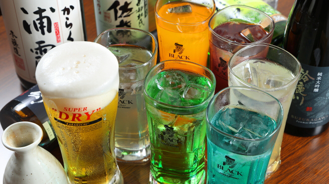酒と肴と子ども食堂あら川 - メイン写真:ドリンク類