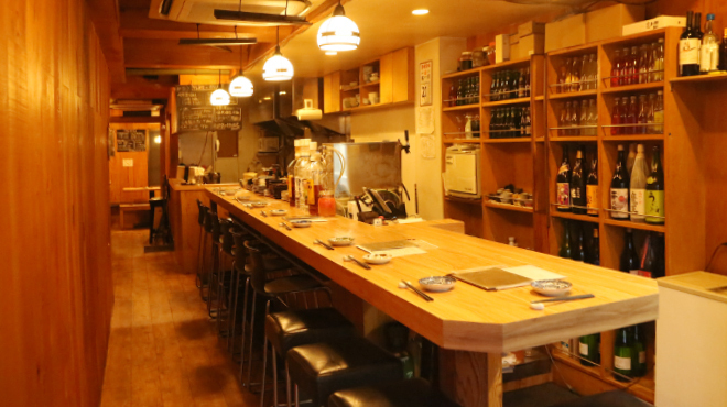 学大角打 - メイン写真:カウンター