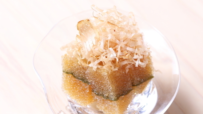 鮨 一崇 - 料理写真:天然子持ち昆布