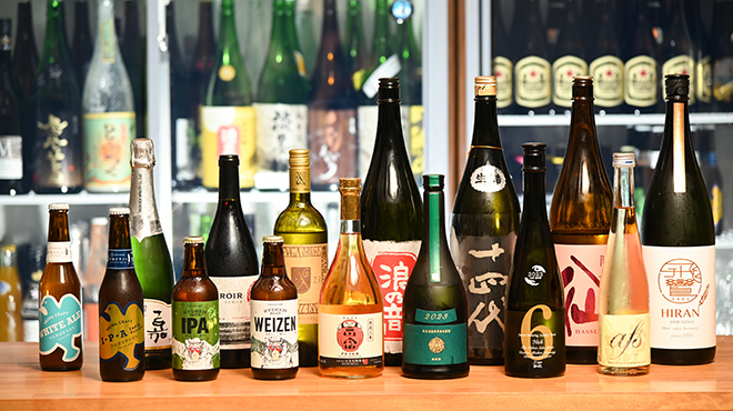 庵狐 - メイン写真:日本酒をメインに国内のお酒を中心にそろえてます。