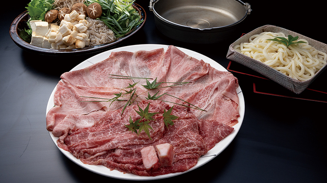 割烹 一の谷 - 料理写真:すき焼き