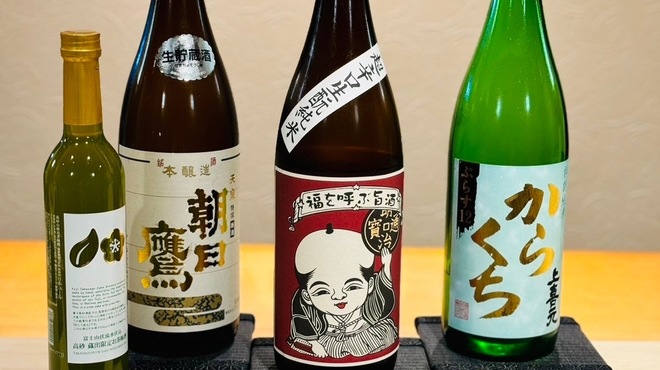 鮨 逅 - ドリンク写真:当店では、山形の酒屋から直接お酒を仕入れております。
