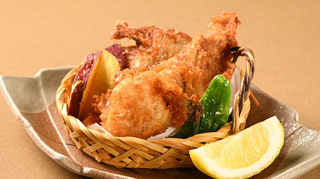 焼き福3階 - メイン写真:ふぐ唐揚げ2種盛り