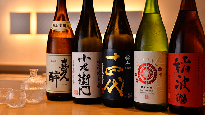 鮨 あうん - メイン写真:各種日本酒取り揃えております。