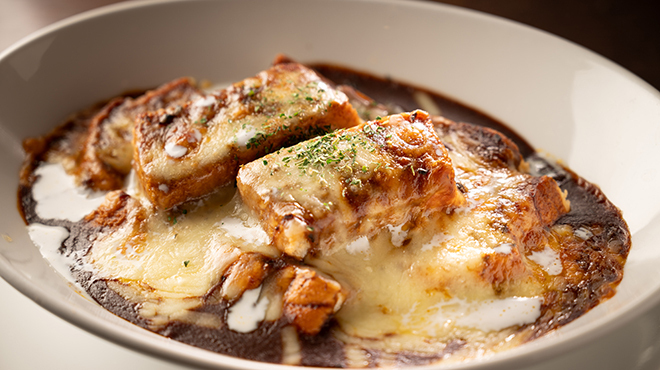 珈琲伴茶夢 - メイン写真:チーズ焼きパンカレー