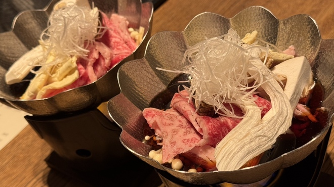 和食 了寛 - 料理写真:常陸和牛と松茸のすき焼