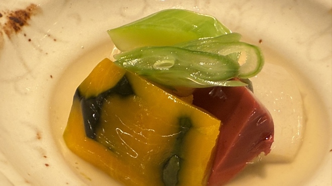 和食 了寛 - 料理写真:✳︎煮物　湯葉　里芋　南瓜　ズッキーニ