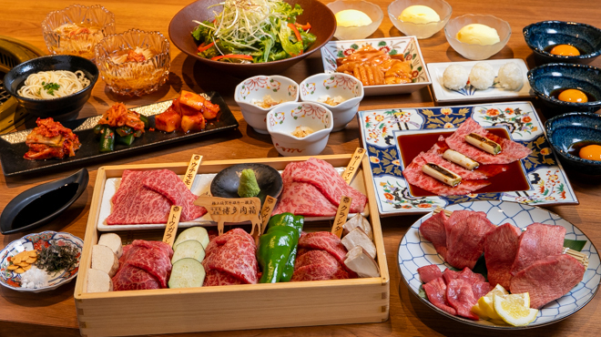 博多肉処 千里庵 - メイン写真:本日の肉箱コース　3人前