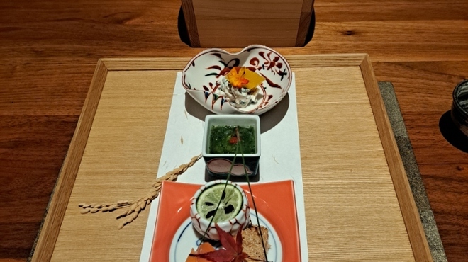 青碧蒼 - 料理写真:先付。