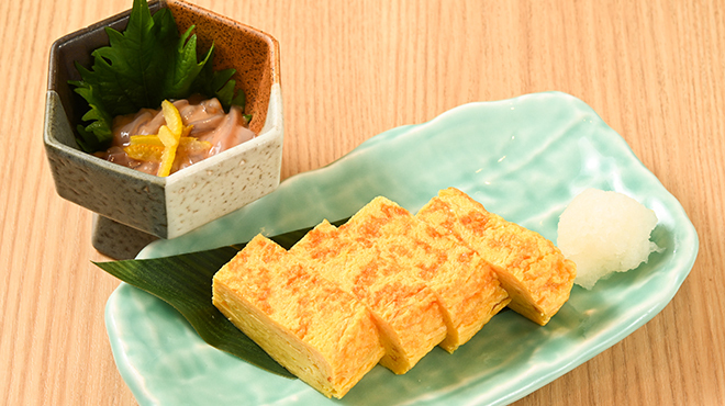 いろり庵 - メイン写真:厚焼たまご　社長のしおから
