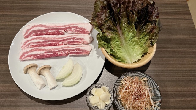 あかり - 料理写真:サムギョプサルセット