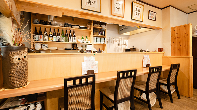 季節料理 湧 - メイン写真:カウンター席