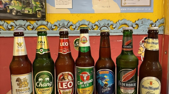 アジア食堂 ココナッツ - ドリンク写真:アジアビール全７種類あります( ^ω^ )