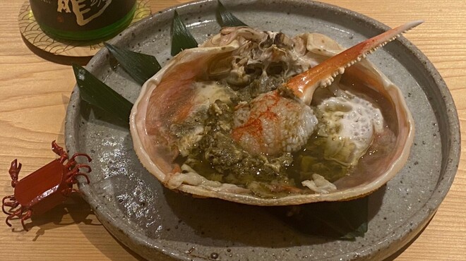 寿し島川 - 料理写真:蟹爪と蟹味噌