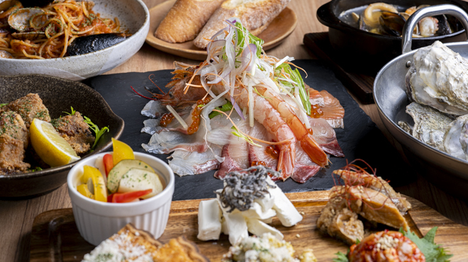 ビストロ魚丸 - メイン写真:コース5000円飲み放題付き魚丸コース　全8品