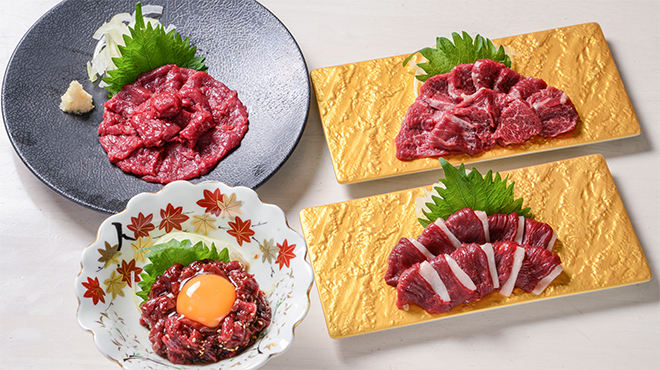 料理家 柳 - メイン写真:馬刺し集合