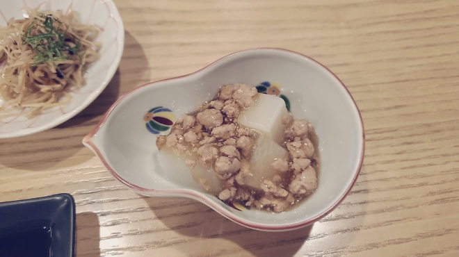 藤鮨 - 料理写真:大根と鶏そぼろ