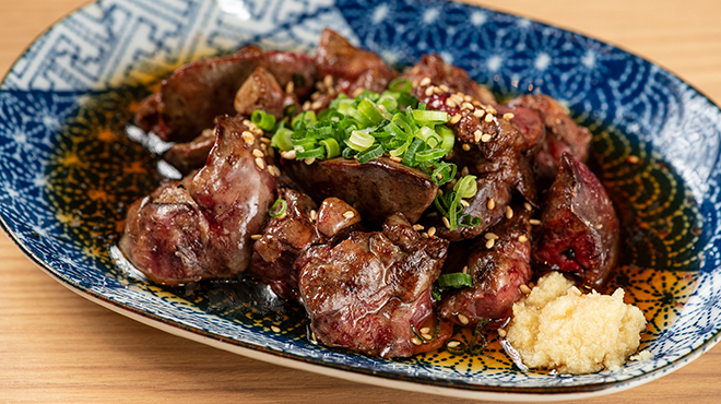 焼鳥のヒナタ - メイン写真:炙りレバテキ