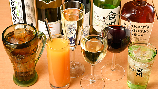 オイスターラバーズ - メイン写真:ドリンク各種　～ソフトドリンクも充実～