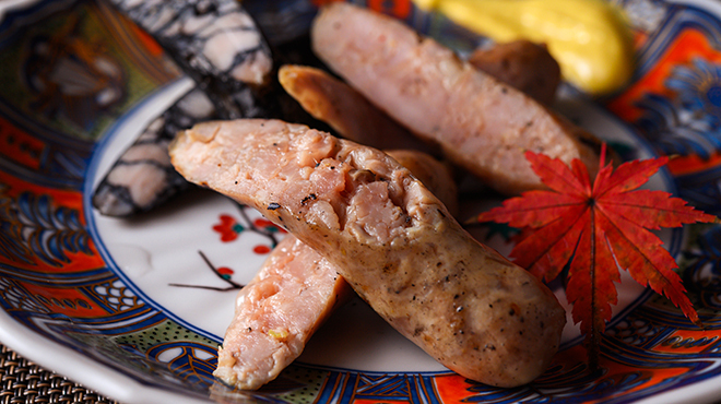 お猪口 - メイン写真:生ソーセージ