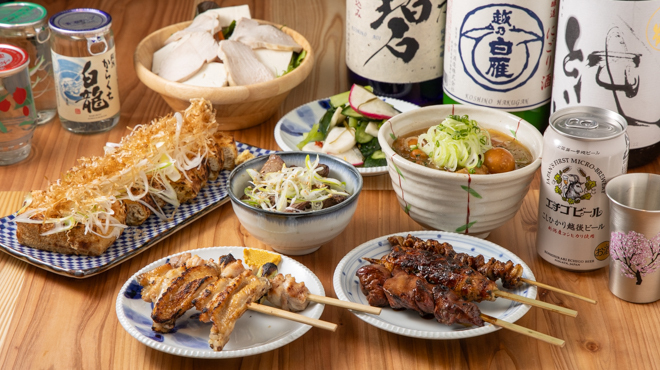焼鳥 虎忠 - メイン写真:店内のドリンクのほとんどが飲めるコース料理はご宴会でご利用ください