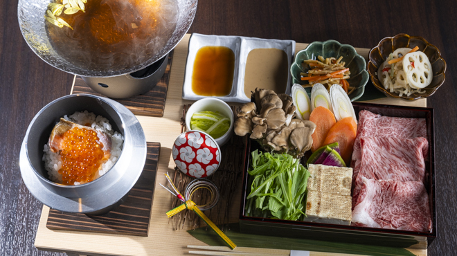 京のかわば田 - メイン写真:牛しゃぶ御膳